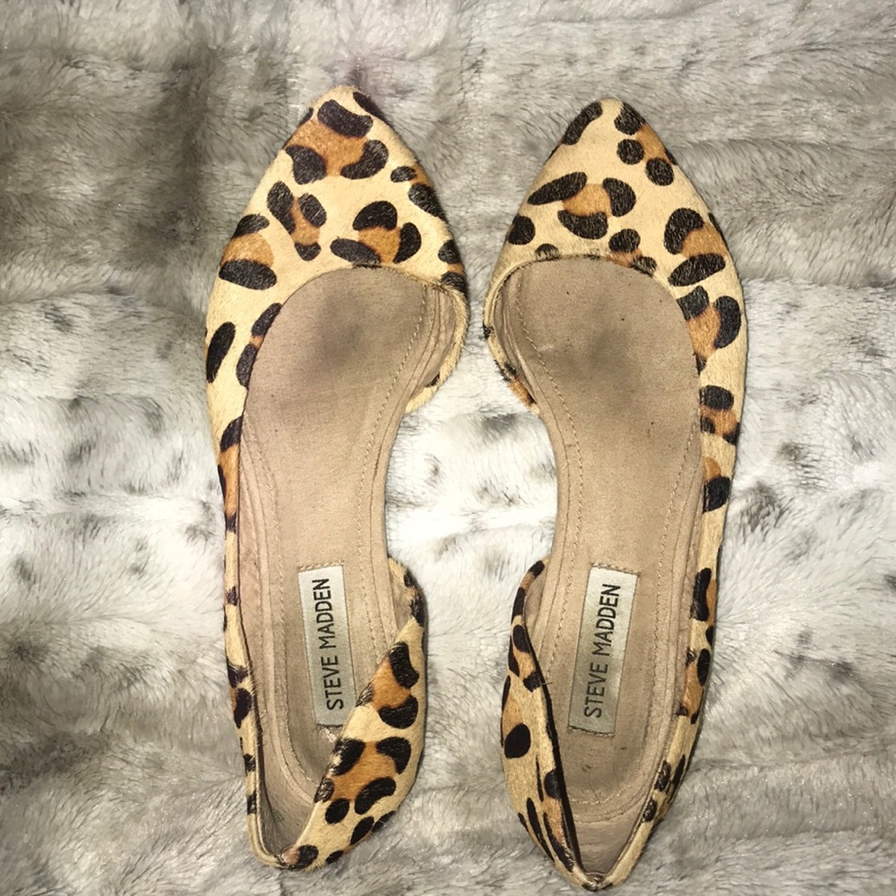 Steve Madden Elusionl leopard flats